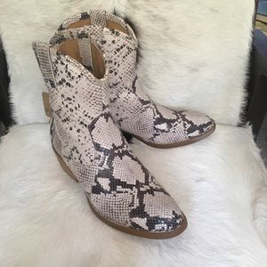 Born WYNN Snake Print Bootie 9